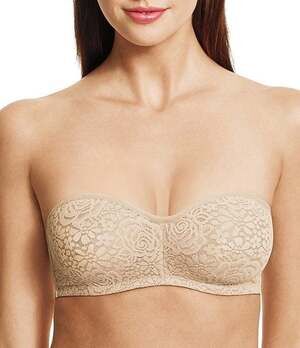 Wacoal 854205 Lace Strapless Multi-Way Bra Size 36B